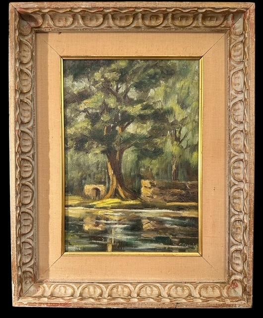 Original Oil Landscape Kreszenz Guzevich (1923-2014) (1 of 4)