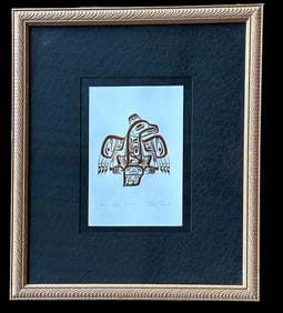 Haida Xuuya Copper Raven  NW Coast Tribal Art by Bill Reid (1920-1998)