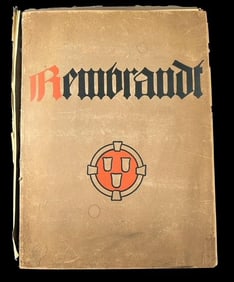 Book of Etching Prints by Rembrant Harmensz van Rijn Ca. 1920s