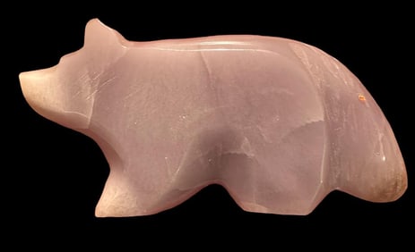 Zuni Amethyst Colored Stone Bear Fetish