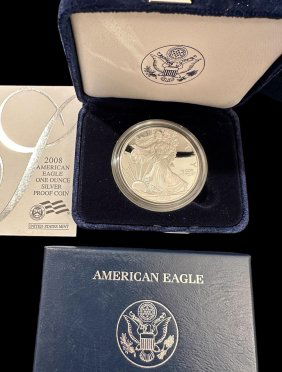 2008 American Eagle Silver One Ounce Proof Coin