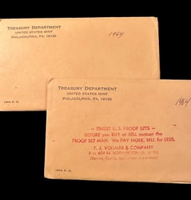 Lot of Two United States 1964 Proof Sets Coins