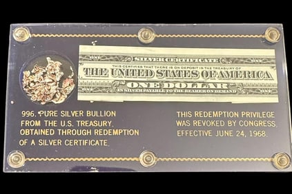 Silver Certificate and Silver Ore Redemption