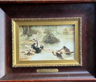 Colorized Photo of Capture of the Daughter's of Daniel Boone