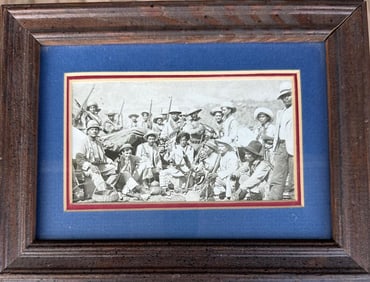 Original Photograph 1915 Mexican Revolution Soldiers RPPC