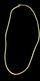 14K Gold Millor Italy Necklace Dainty Piece