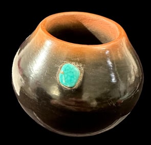 San Ildefonso Pueblo Pottery - Signed Lorenzo (1922-1995)