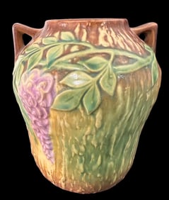 Arts and Crafts Style Roseville Wisteria Vase Ca. 1933