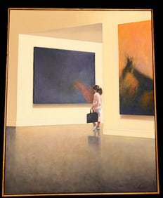 "The Art Student" Original Oil Painting by Steven DeLair