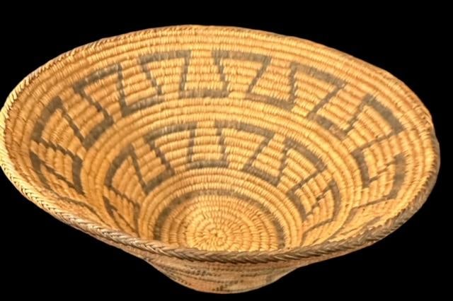 Pima Native American Hand Woven Basket (1 of 2)