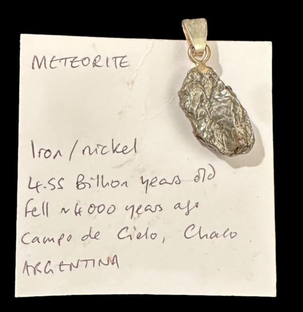 Meteorite Pendant 4.55 BILLION YEARS OLD (1 of 3)