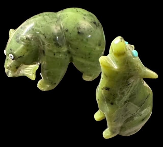 Native American Hand Carved Jade Fetishes (1 of 2)