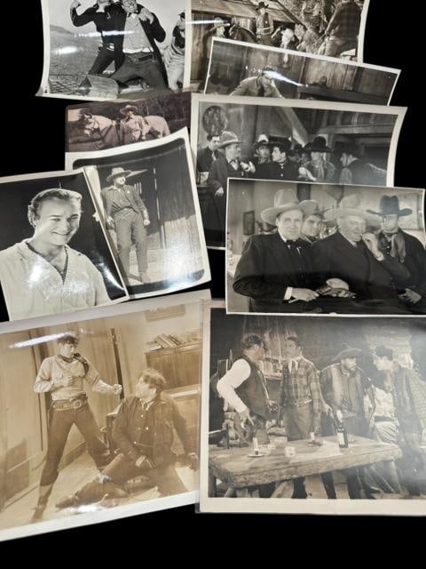 Lot of 10 Vintage Cowboy Western Movie Stills ca 1950-60 (1 of 9)