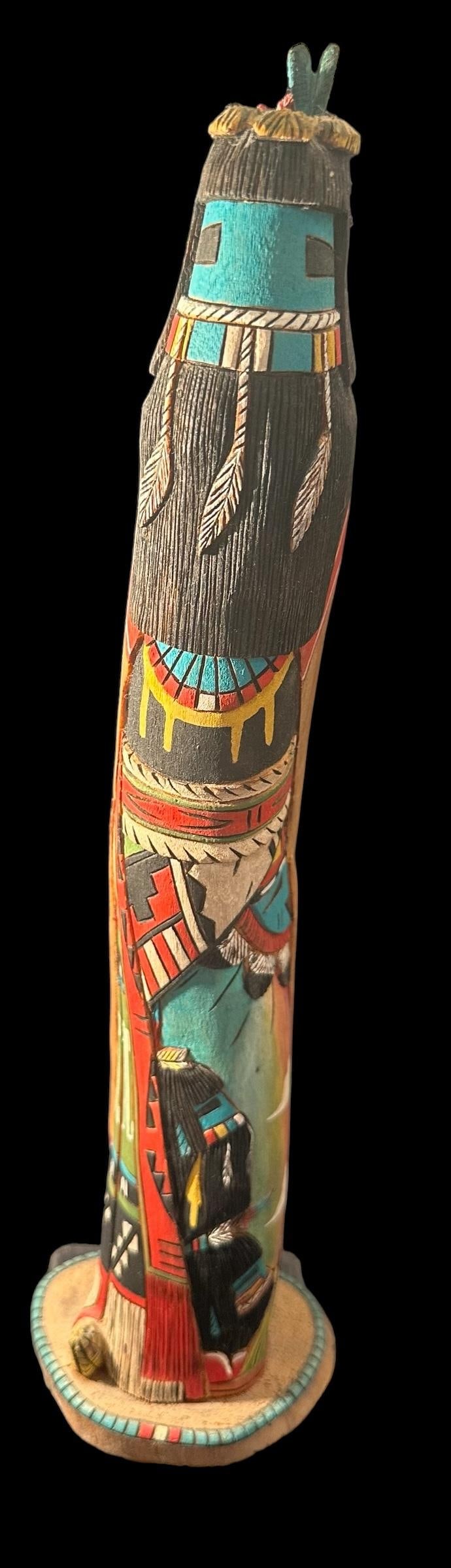 Native American Hopi Signed Hand Carved Cottonwood Katsina (1 of 4)