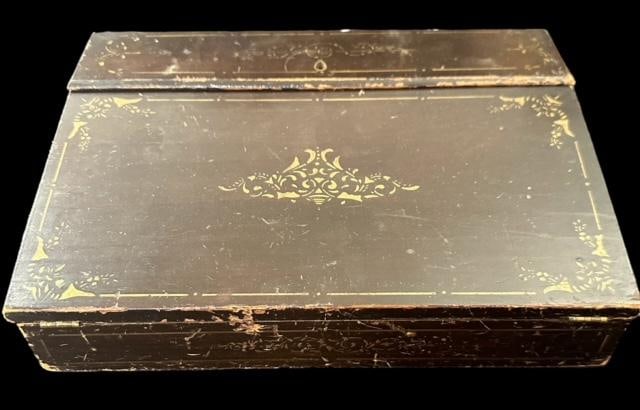 Portable 1800's Wood Lap Desk (1 of 5)