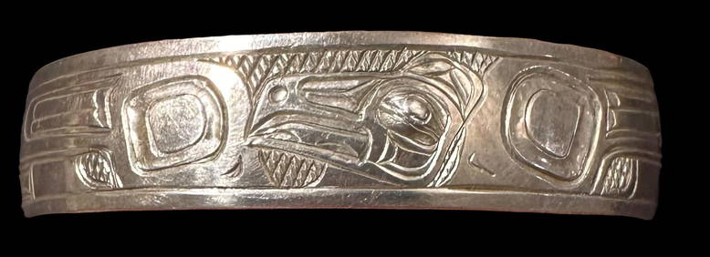 Rare Laguna/ Native American Zuni Vintage Sterling Silver Bracelet Cuff 89 Grams Rare Laguna/ Native American Zuni Vintage Sterling Silver Bracelet Cuff 89 Grams