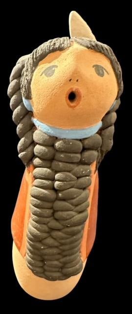 Native American Jemez Pueblo Signed W. Gachupin Hand Made Clay Corn Maiden Figure (1 of 6)