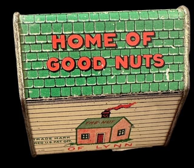 Miniature Advertising Sample Tin for The Nut - Home of Good Nuts (1 of 5)