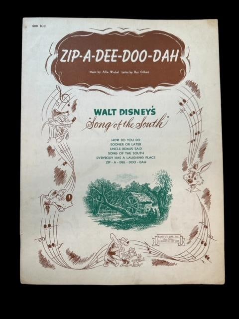 Sheet Music - Walt Disney's 1946 Song of the South (1 of 3)