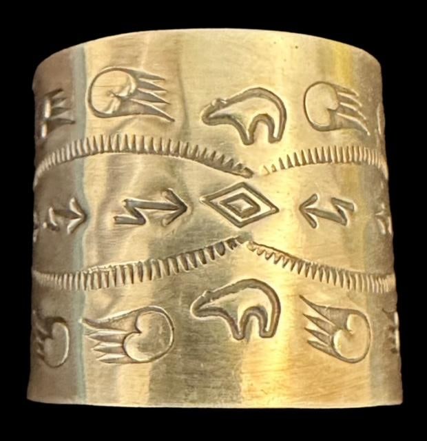 Native American Signed Ponytail Hair Clip (1 of 3)