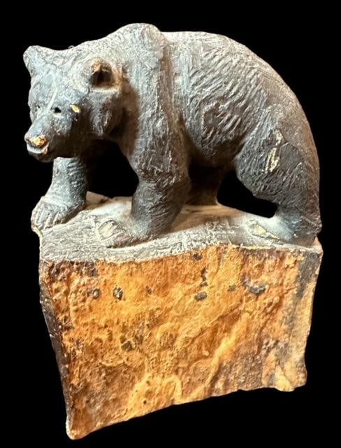 Eskimo/Inuit Signed J.L. Clarke Bear Figure (1 of 4)