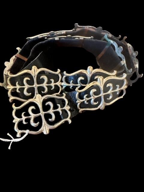 Sandcast Navajo Sterling Concho Belt (1 of 2)