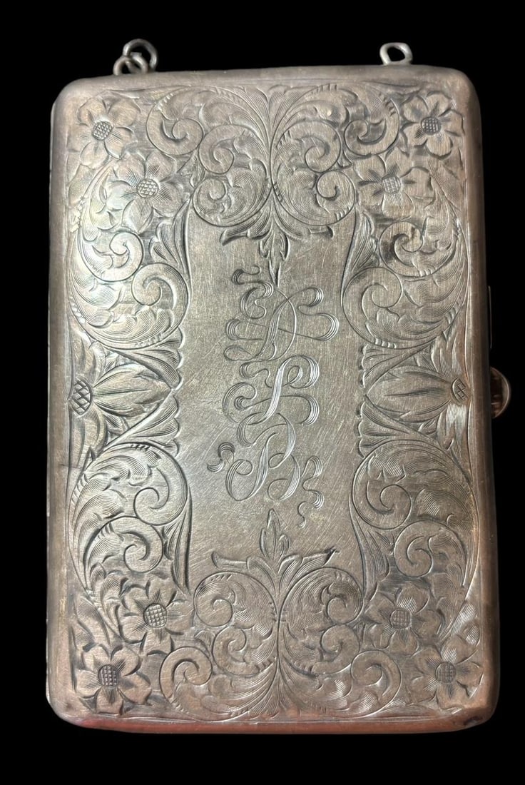 1920's Sterling silver Change Money Case clip: Sterling change money case clip, Ca 1920's. Weighs 151 g. Domestic shipping $8.