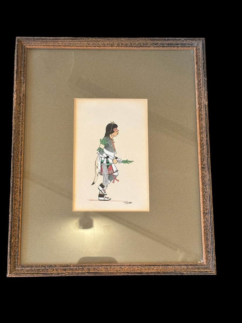 J.D. Roybal (1922-1978) San Ildefonso Pueblo Original Art (1 of 2)