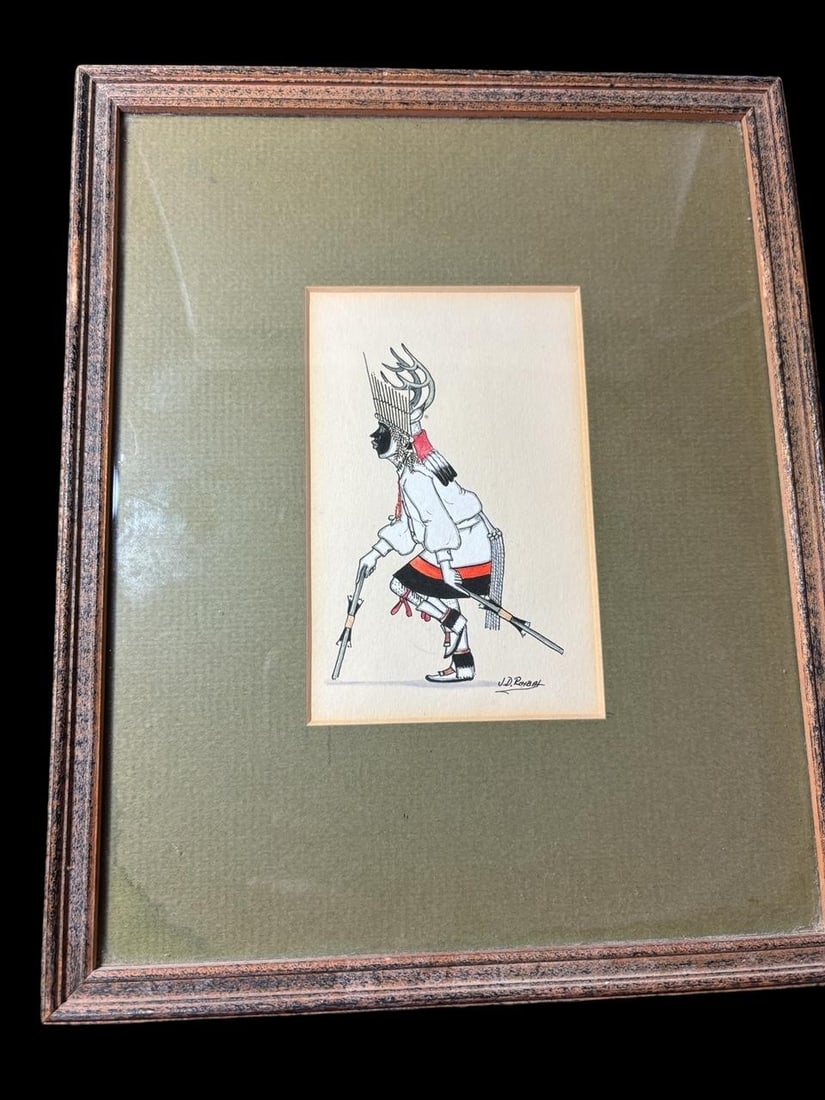 J.D. Roybal (1922-1978) San Ildefonso Pueblo Original Art (1 of 2)