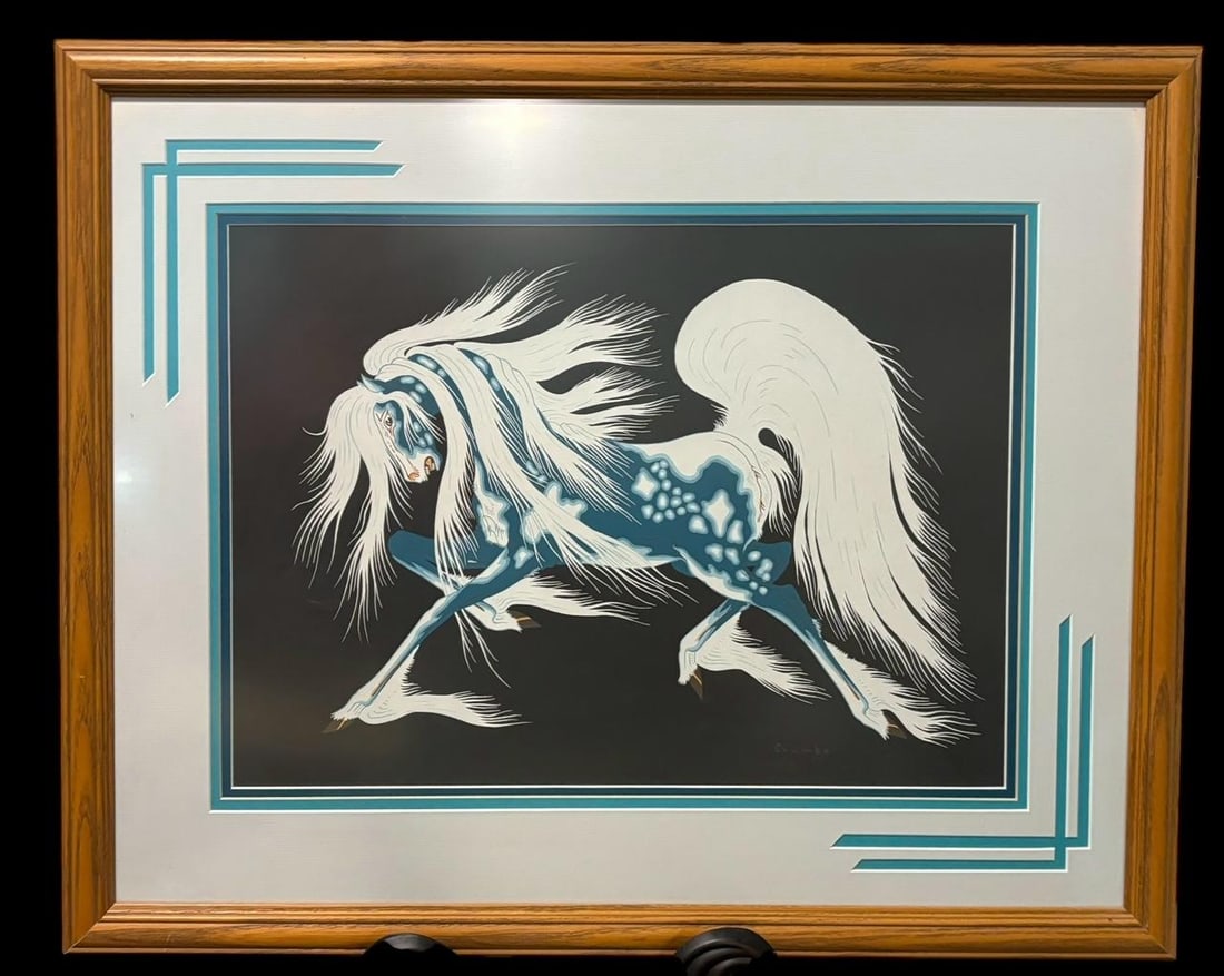 Potawatomi Nation Artist Woody Crumbo (1912-1989) Signed Print (1 of 3)