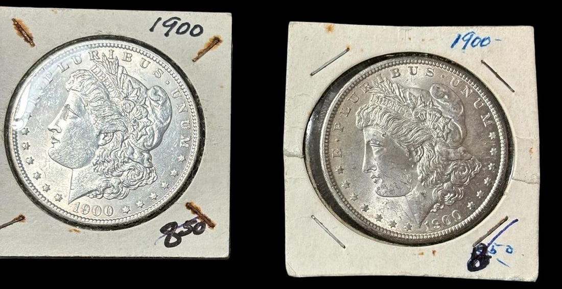 Pair of 1900 Morgan Silver Dollars (1 of 2)