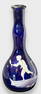 Antique Late 1800s Mary Gregory Style Cobalt Barber Bottle