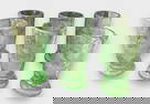 Antique Hand Blown Drinking Glasses Merrick Museum in Port Casta CA Etched Ship