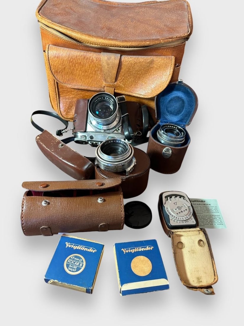 Voigtlander Prominent Camera with Additional Lenses and Accessories (1 of 9)