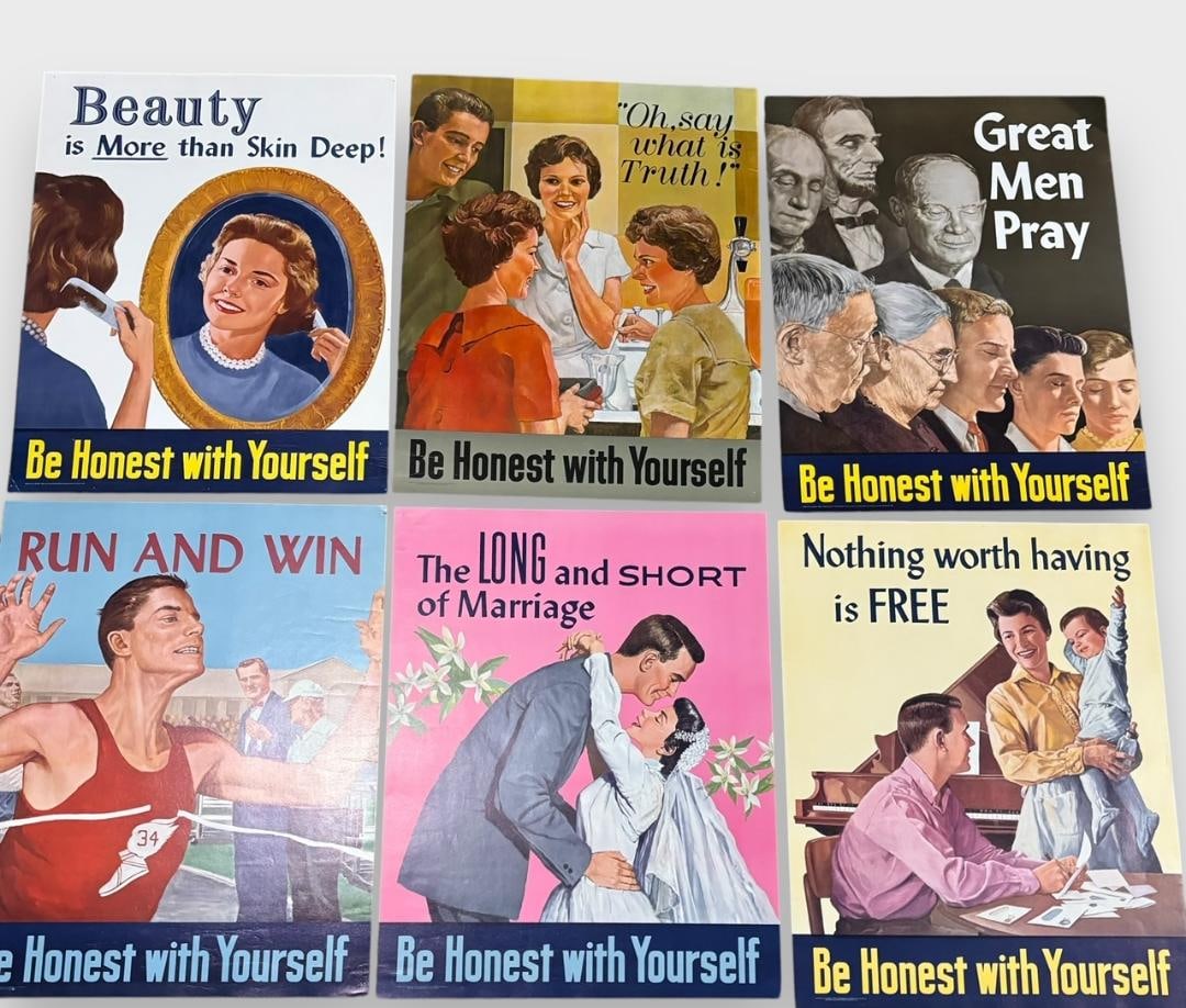 Lot of Six Vintage Latter Day Saints Church Mormon Posters (1 of 3)