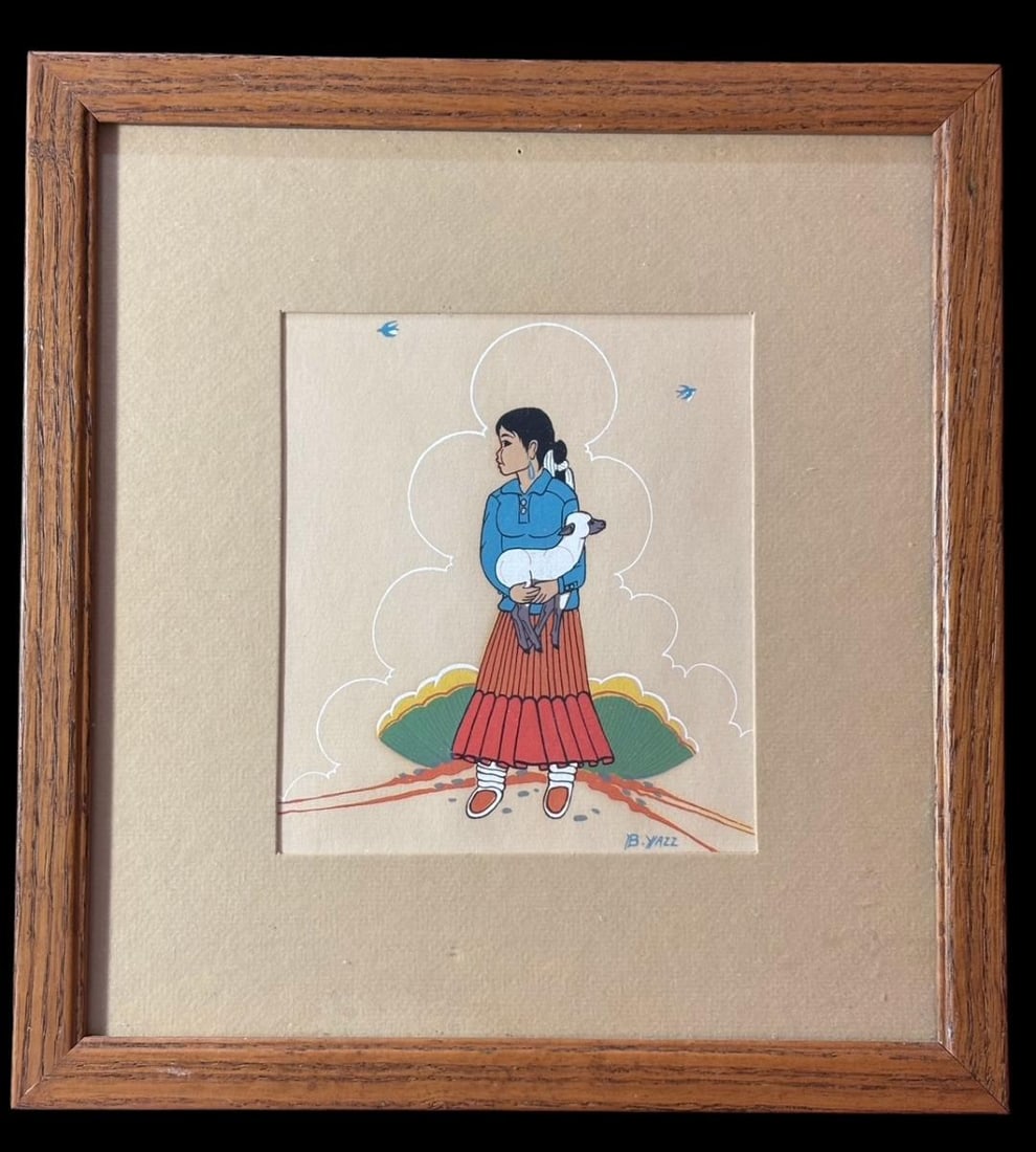 Navajo Artist B Yazz Silk Screen Print (1 of 2)