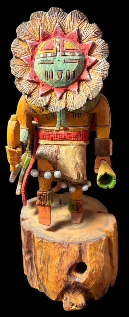 Hopi Sunface Kachina Signed Jay G. Ca. 2002 (1 of 4)