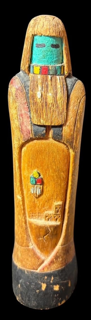 Vintage Hand Carved Cottonwood Signed Lavon Polacca 1988 Kachina (1 of 4)