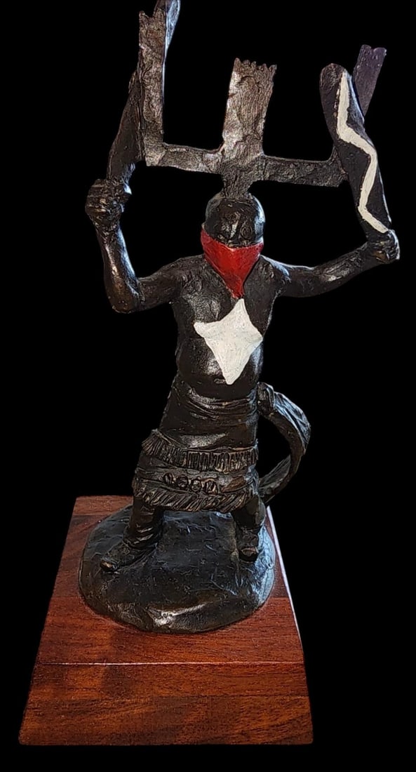 Native American Bronze Sculpture by Tom Knapp (1 of 3)