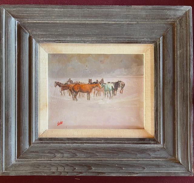 Original Oil Painting Signed by Santos Barbosa (1 of 4)