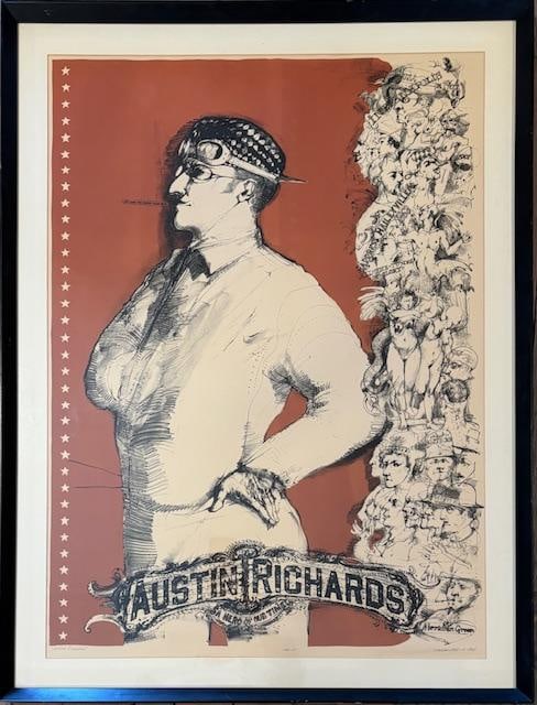 Robert Allen Nelson Print Titled "Austin Richards" Signed (1 of 7)