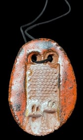 Native American Pottery Owl String Necklace