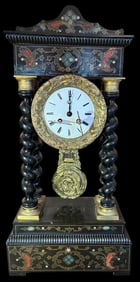 Napoleon III French Empire Bronze Mantle Clock
