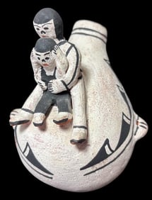 Signed Herrera Natitve American Cochiti Pueblo Vessel
