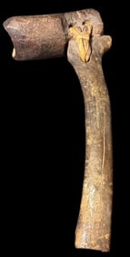 Eskimo/Inuit Bone Handle Adze Tool Museum Quality