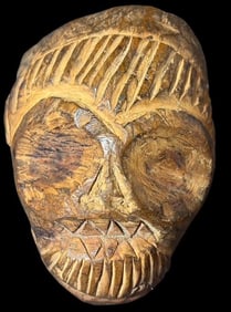 Alaskan Wood Pod Monkey Carving