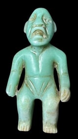 Amazing Olmec Jade Carved Figure Artifact Ca. 1400-400 BCE