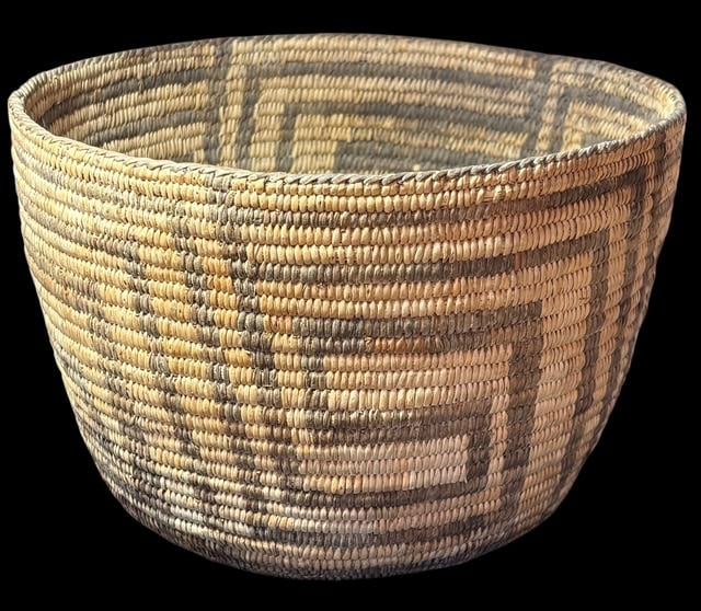 Old Pima Native American Hand Woven Basket (1 of 3)