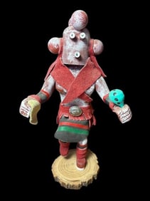 Native American Hopi Signed James Larrs Mud Dancer Kachina