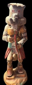Native American Hopi Hand Carved Wolf Kachina